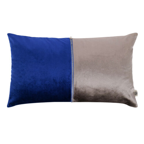 Plush Lumbar – Electric Blue & Anthro