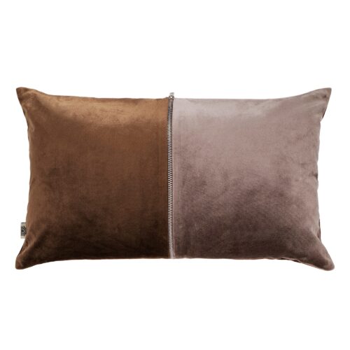Plush Lumbar – Espresso & Taupe