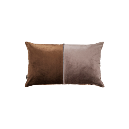 Plush Lumbar – Espresso & Taupe