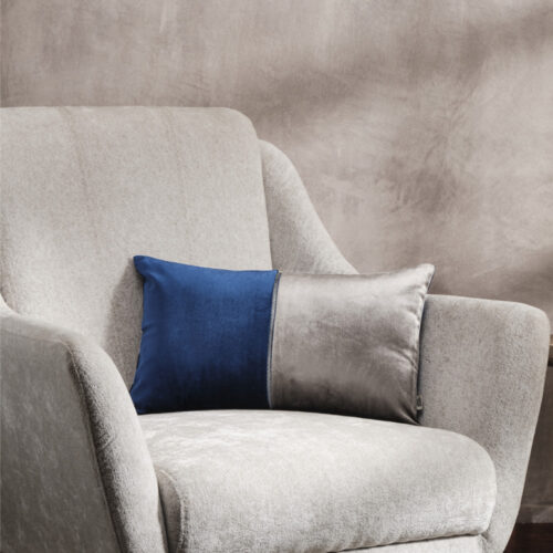 Plush Lumbar – Electric Blue & Anthro