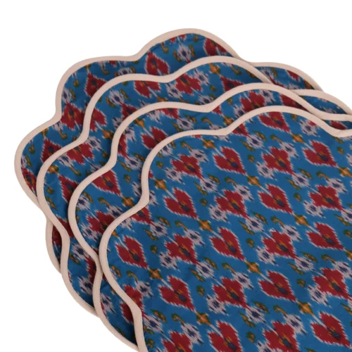 Ikkat Placemat – Blue