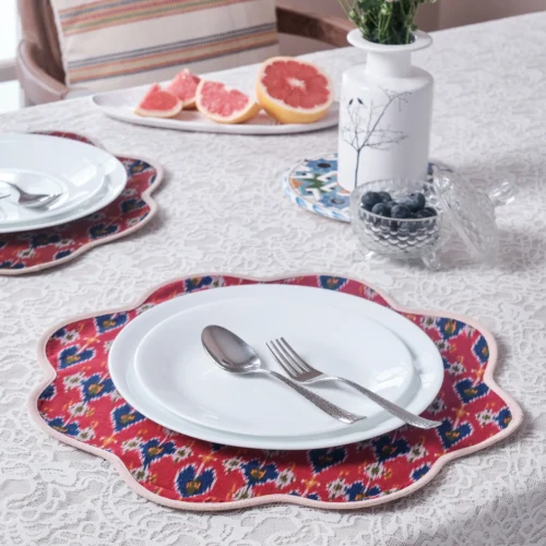 Ikkat Placemat – Red
