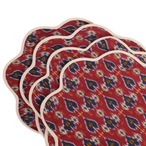 Ikkat Placemat- Red